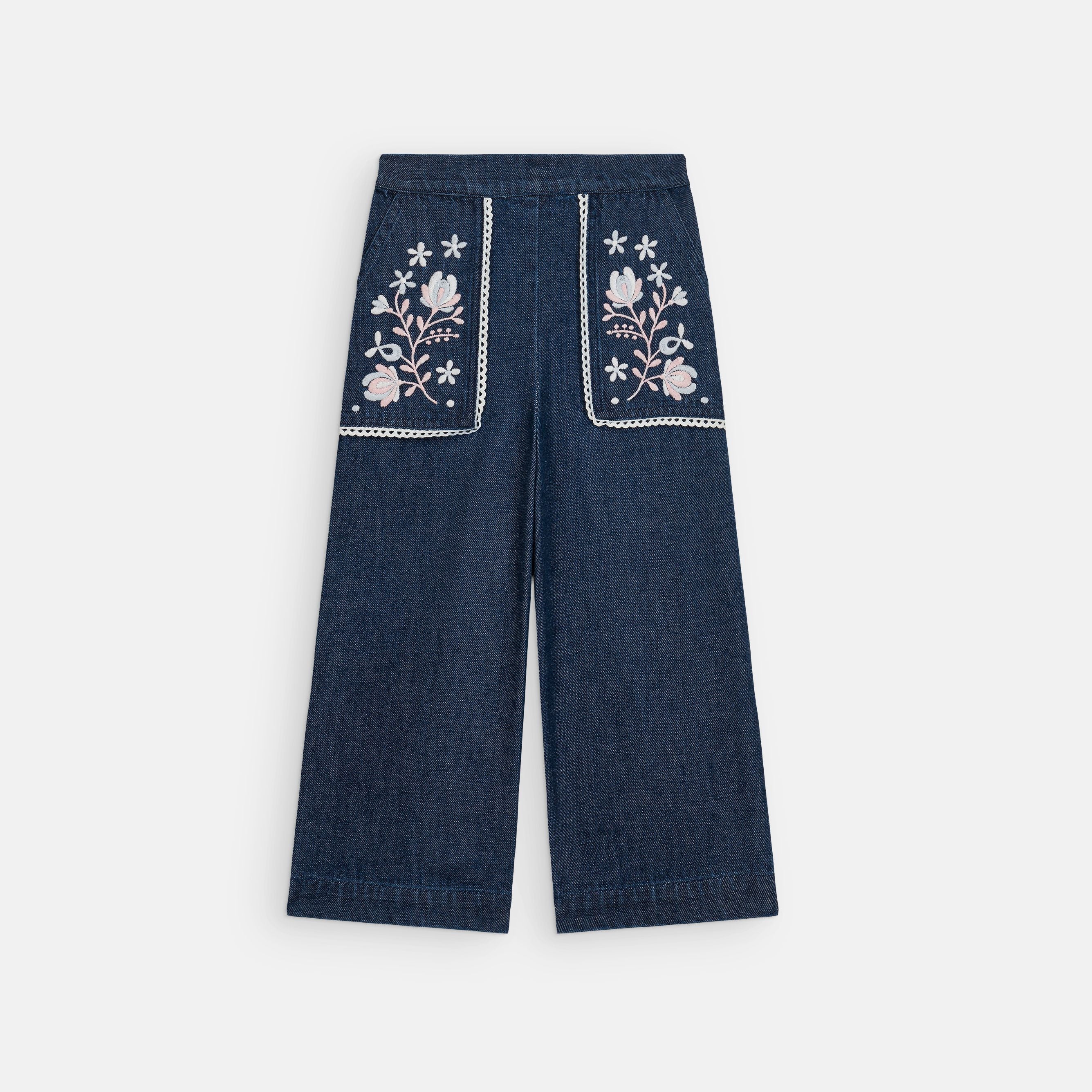 Louise Misha-Girls Pants Flofi Indigo