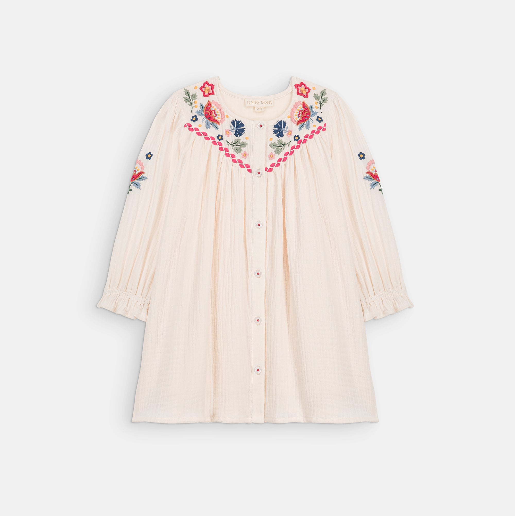 Louise Misha-Girls Dress Floriane Cream