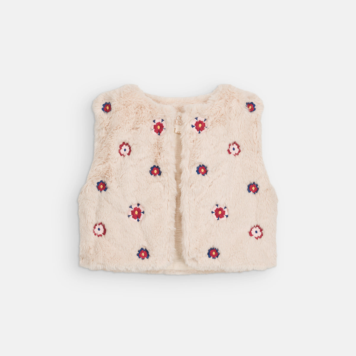 Louise Misha-Girls Sleeveless Jacket Liliou Cream Enchantedaster