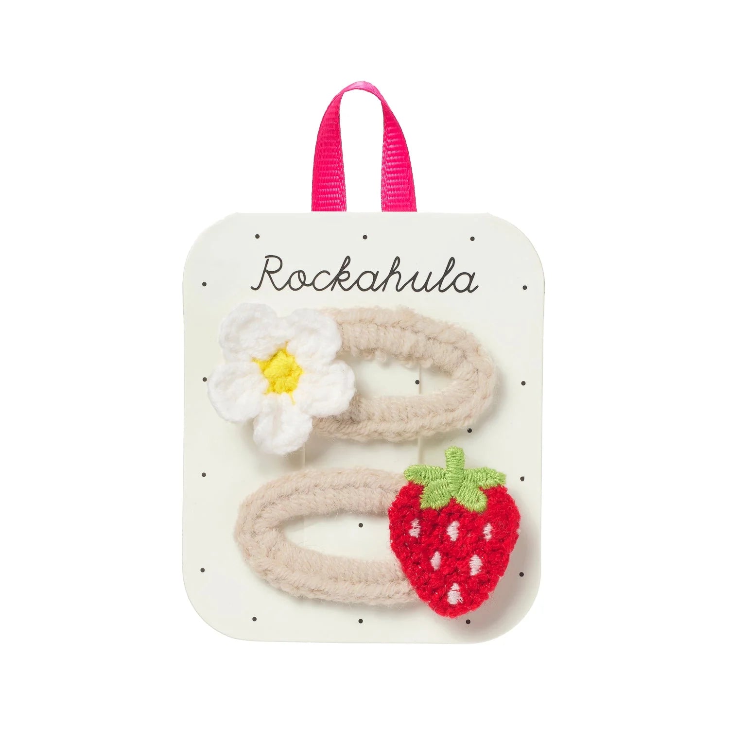 Rockahula Kids-Crochet Daisy and Strawberry Clips