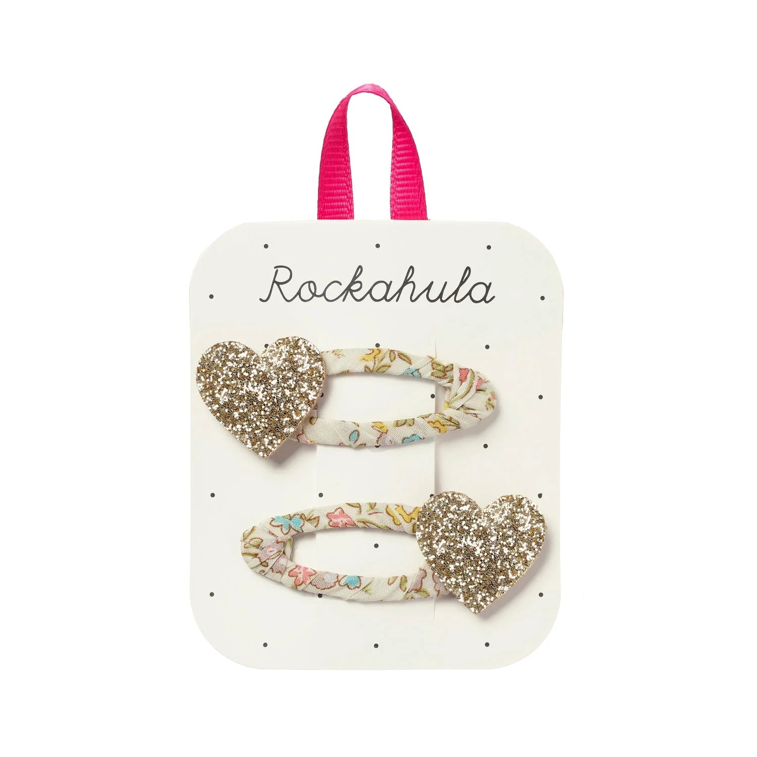 Rockahula Kids-Petal Glitter Heart Clips