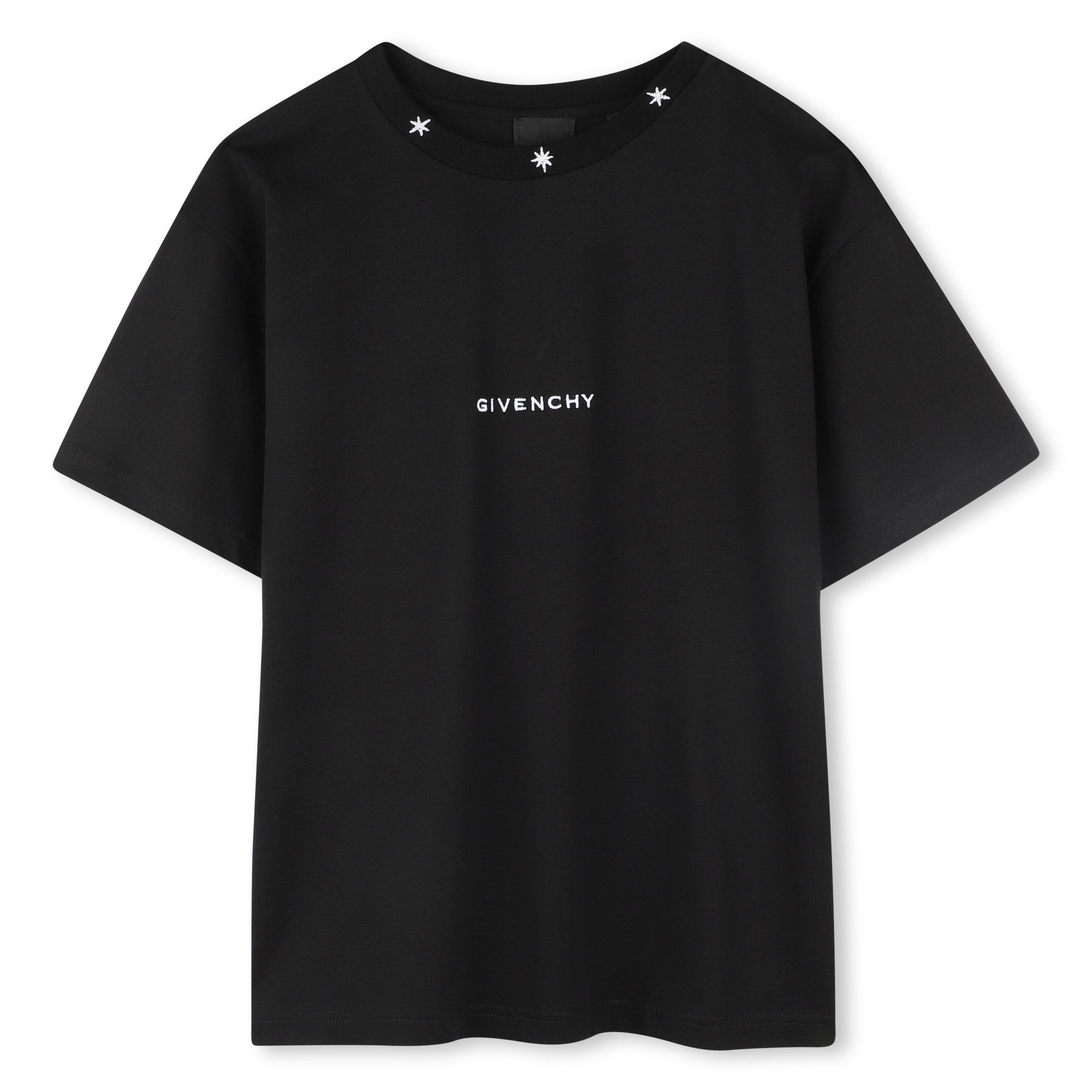 Givenchy-BOYS SS TEE WITH STARS AND LOGO MINI ME