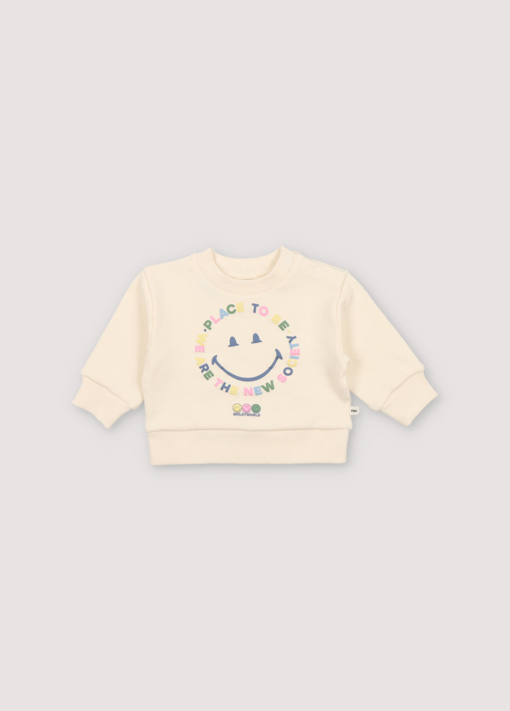 Happy Place Baby Sweater- Vanilla Cream