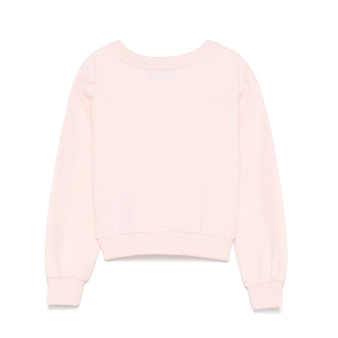 GIRL LS PINK SWEATSHIRT W BEAR HEART PRINT