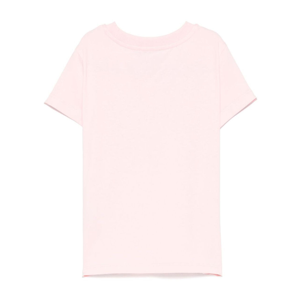 Moschino-GIRL SS PINK TEE W BEAR HEART PRINT