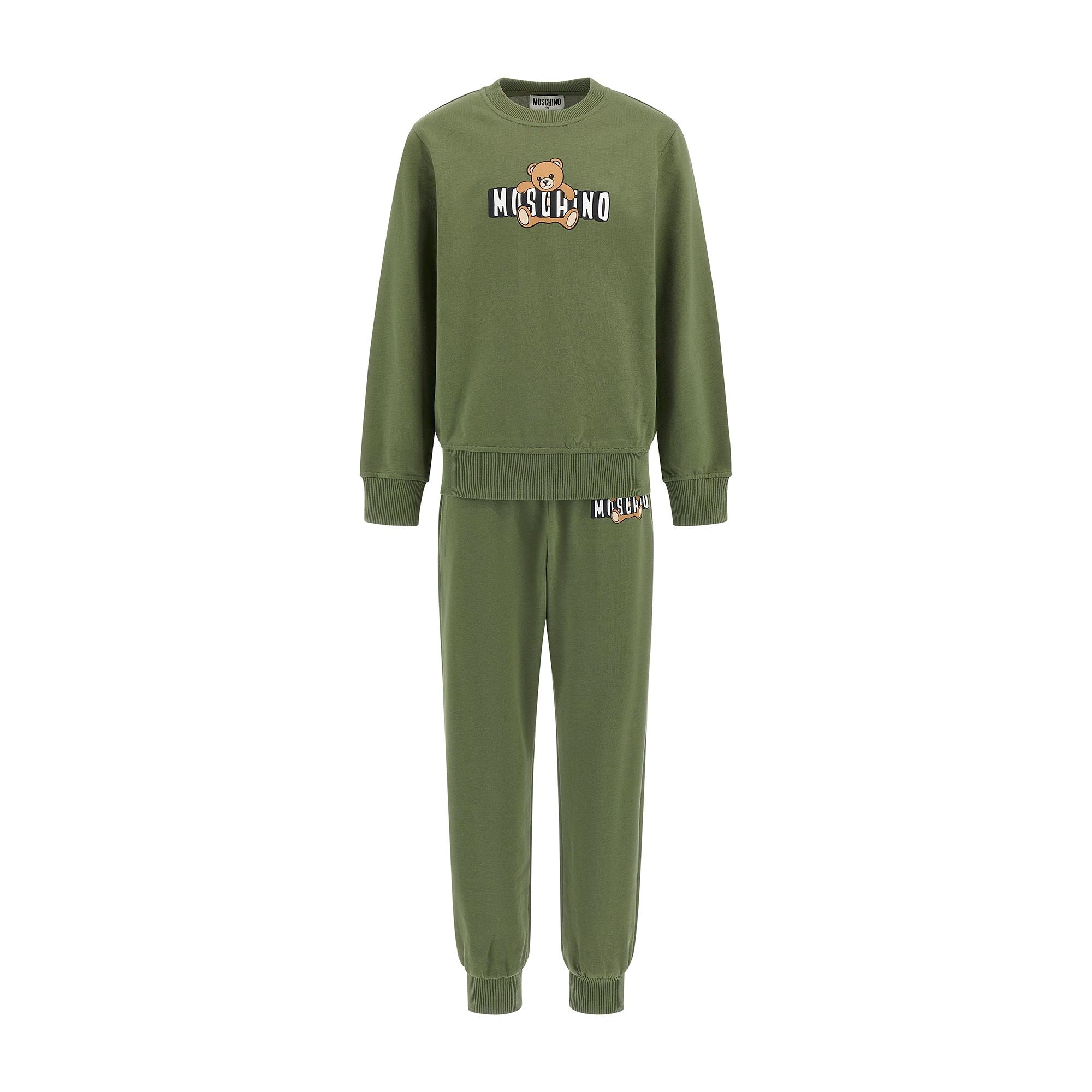 Moschino-Kids Tracksuit Mility Green