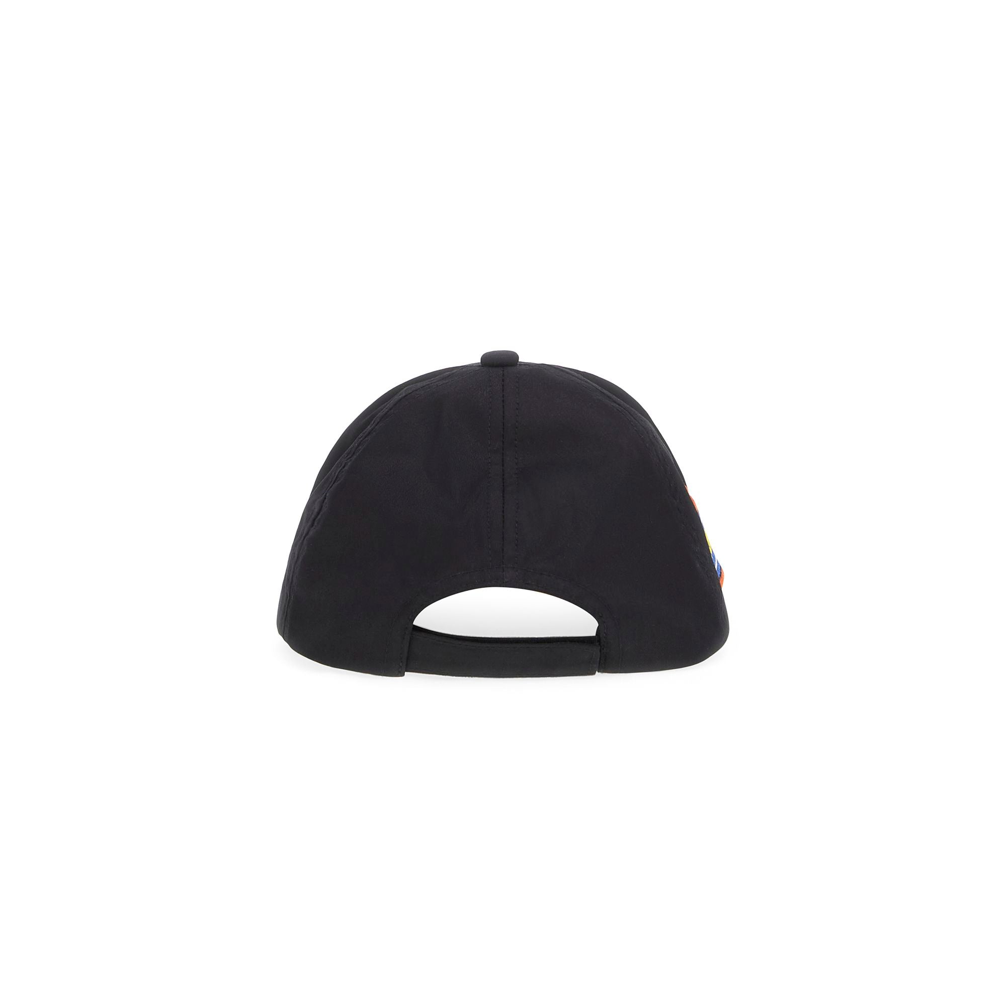 Moschino-Kids Cap With Bear Logo Black