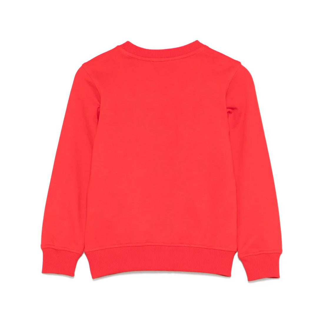 LS RED SWEATSHIRT W TOY BEAR LOGO PRINT