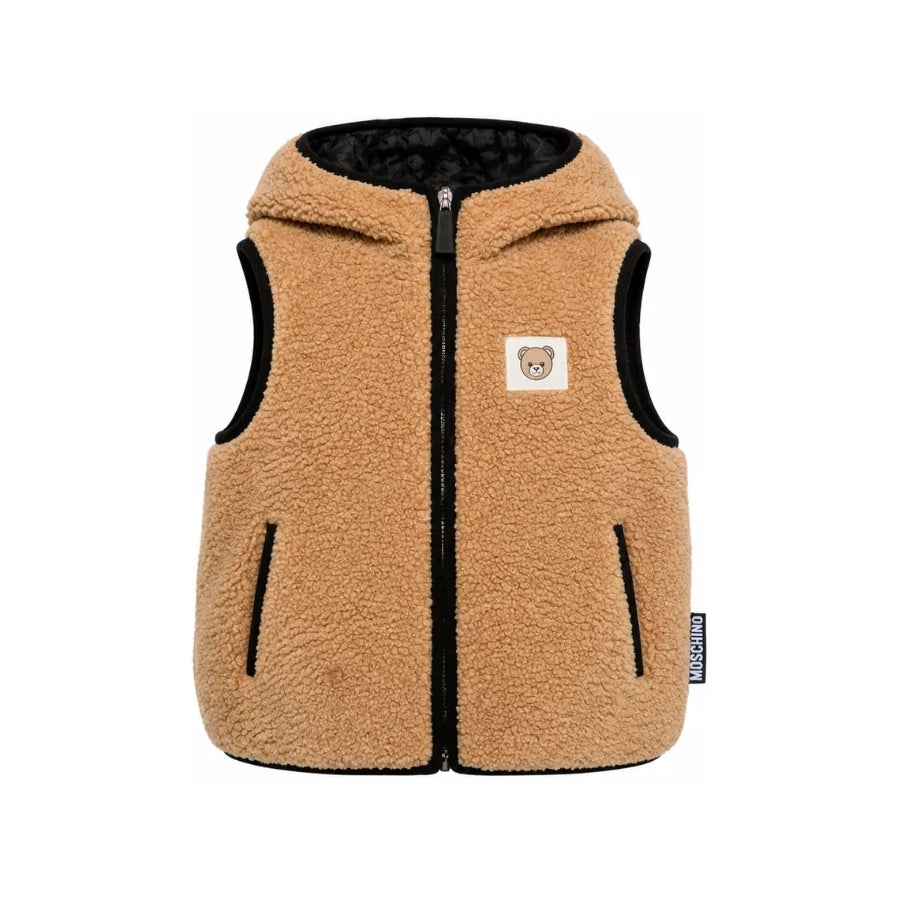 Moschino-Kids Gilet Carry Over Bear Brown