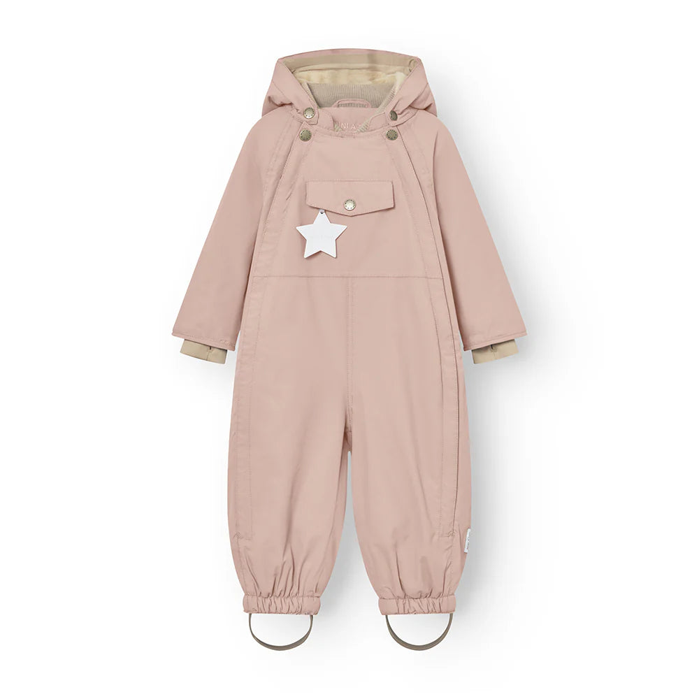 MATWISTI fleece lined snowsuit. GRS-3110 Adobe rose