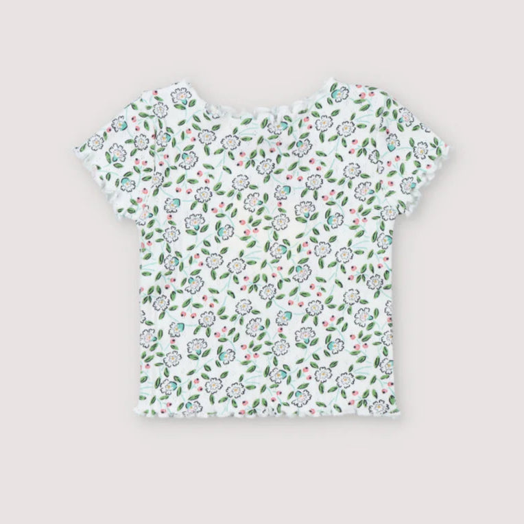 The New Society-Nicolette Baby Tee Jasmine Flowers Print