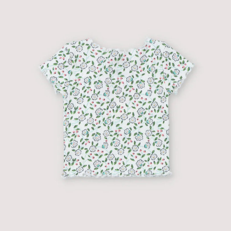 The New Society-Nicolette Baby Tee Jasmine Flowers Print