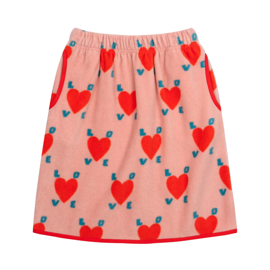 Love Fleece Skirts-Pink