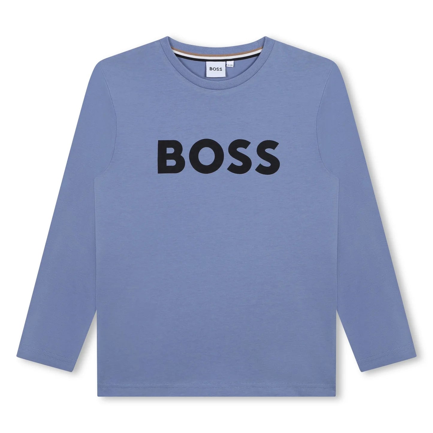 MINI ME LS TEE LOGO-BLUE