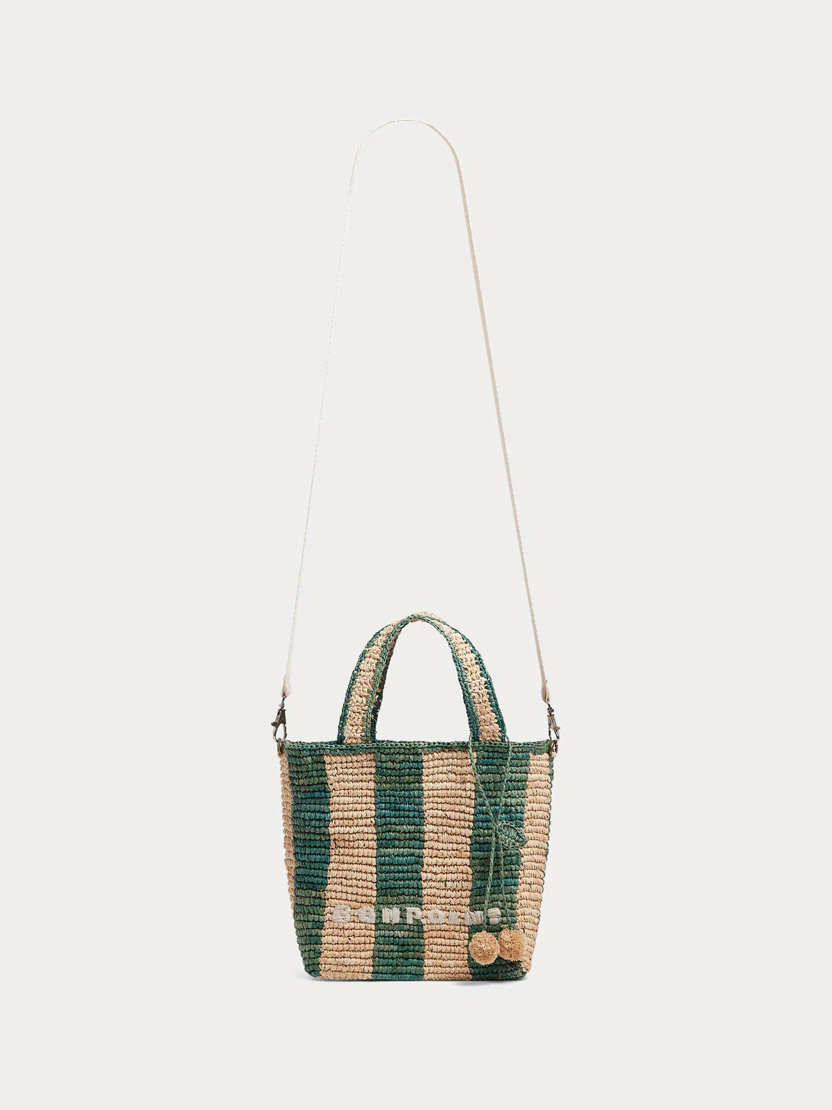 Bonpoint-Cabas striped bag in raffia