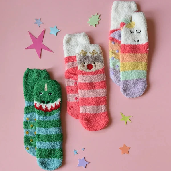 Rockahula Kids-Reindeer Cosy Slipper Socks