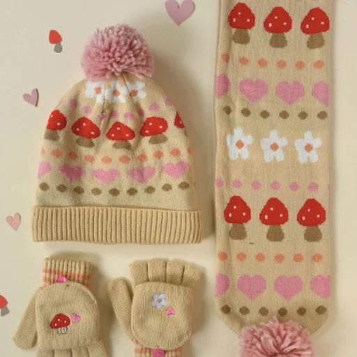Rockahula Kids-Alpine Fairisle Knitted Gloves