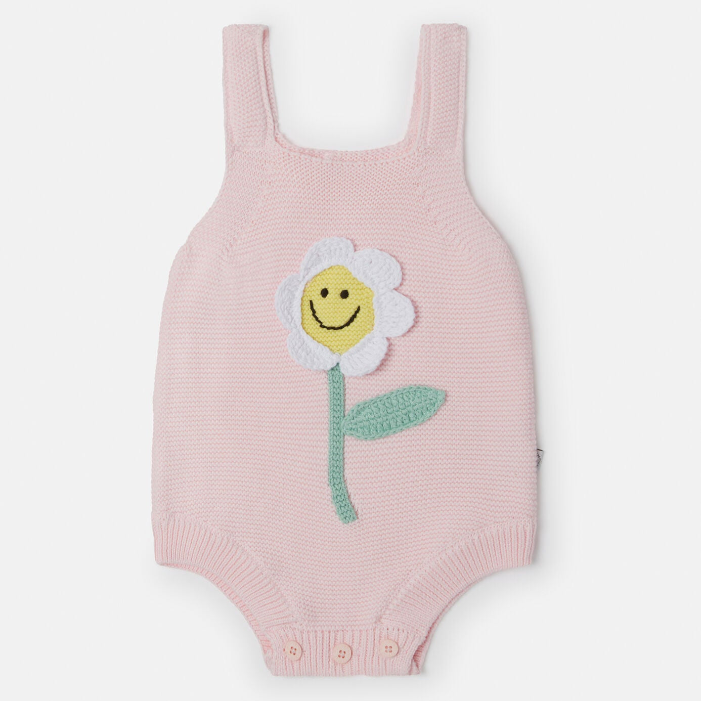 Stella Mccartney Kids-Flower Embroidered Romper