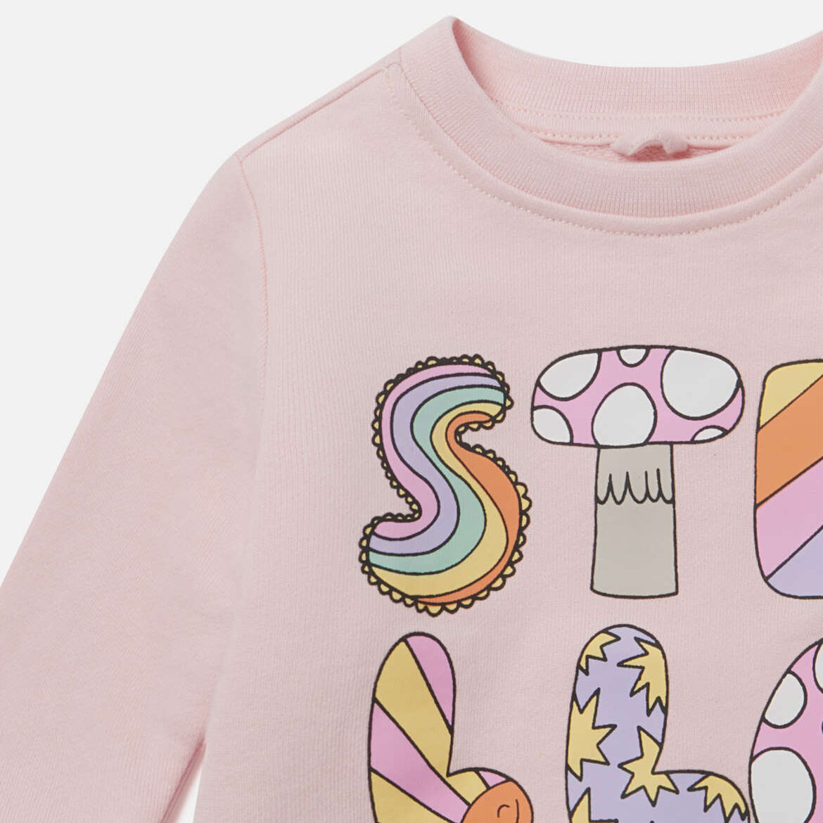 Stella Mccartney Kids-Stella Woodland Lettering Crewneck Sweatshirt