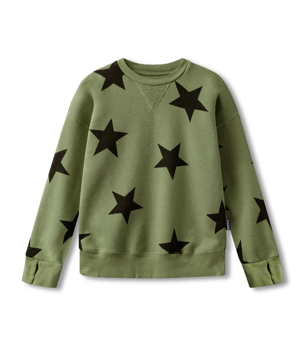 STAR SWEATSHIRT OLIVE