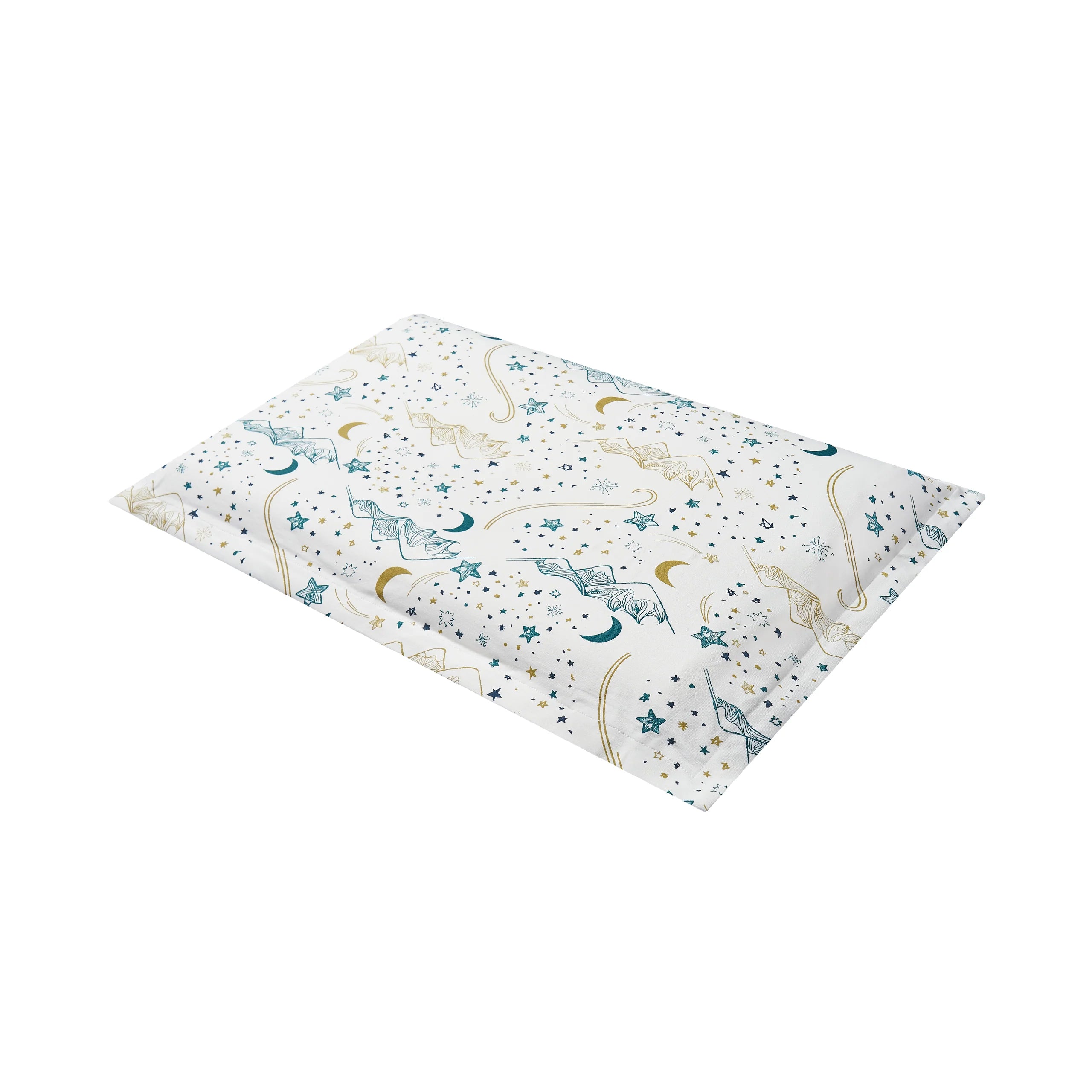 Nest Designs-Toddler Pillowcase (Bamboo Jersey) - Stars White