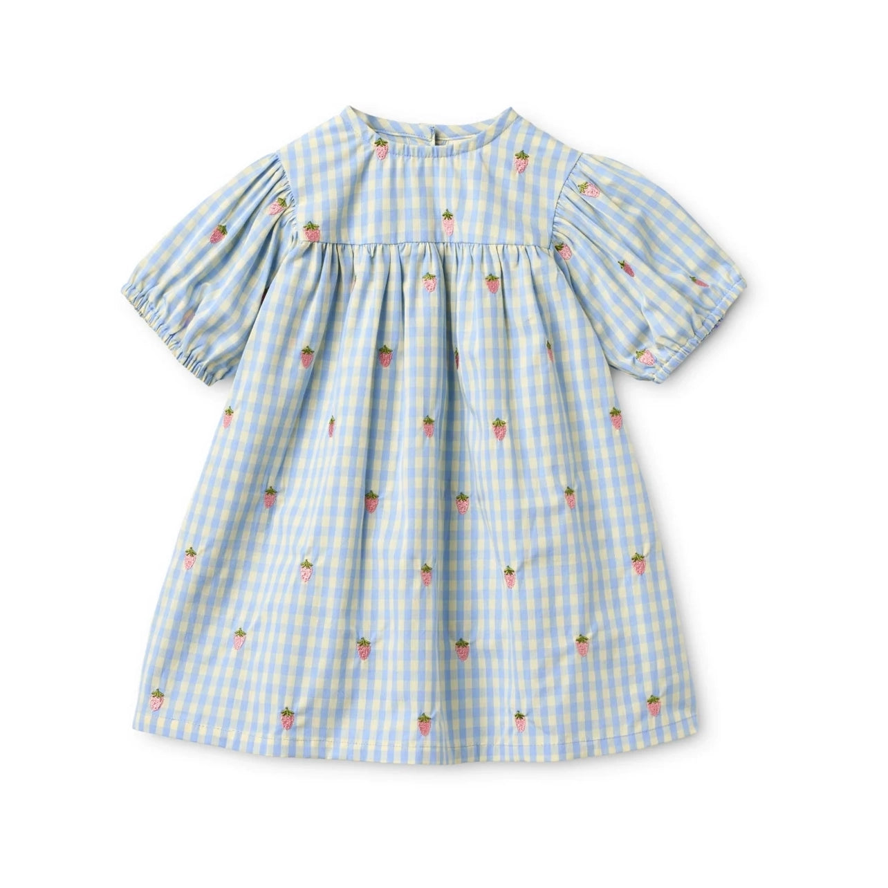 Flöss-Mille SS Dress Sky Berry Gingham