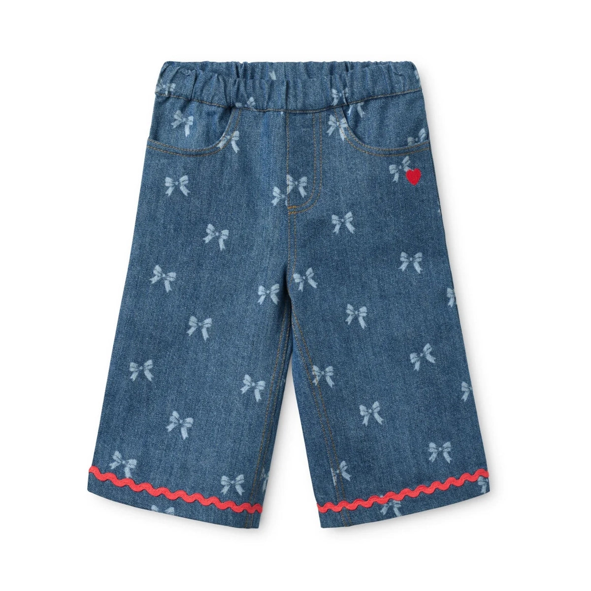 Flöss-Eva Pants Denim Blue Bow