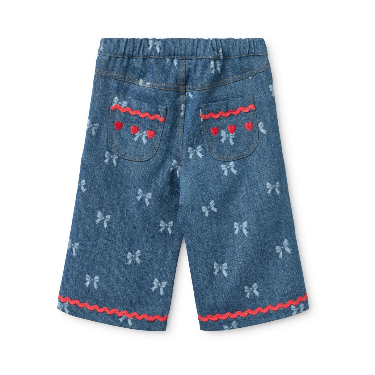 Flöss-Eva Pants Denim Blue Bow