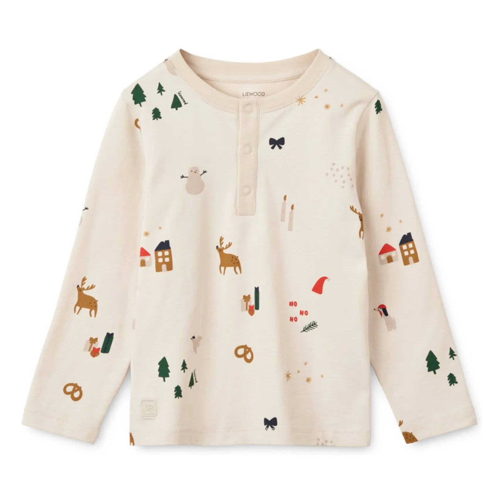 Liewood-Wilhelm Printed Pyjamas Set Holiday/Sandy-C4448