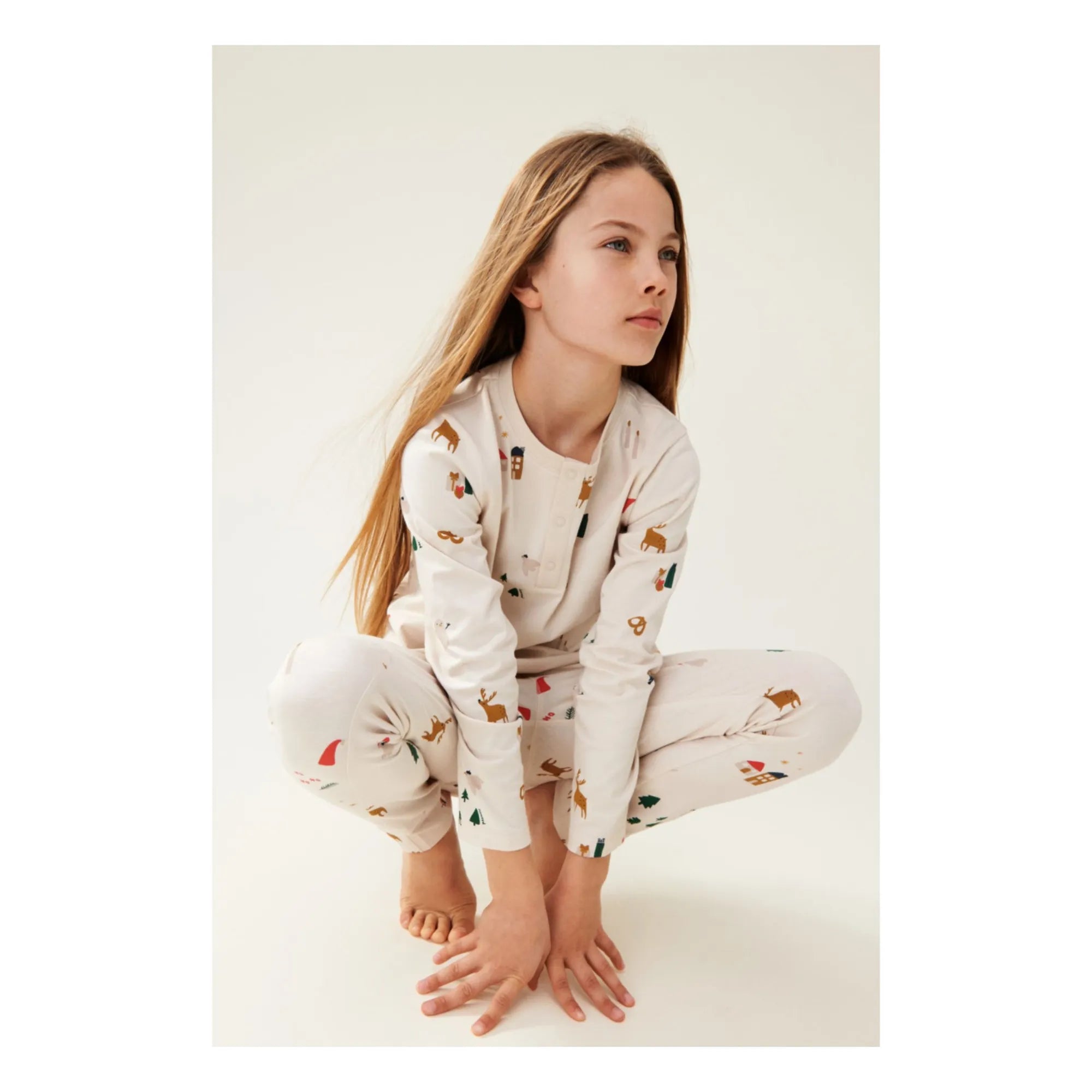 Liewood-Wilhelm Printed Pyjamas Set Holiday/Sandy-C4448
