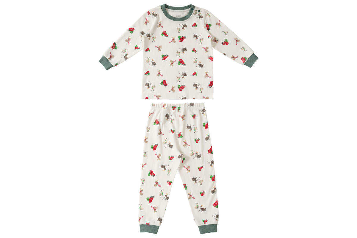 Long Sleeve Two-Piece PJ Set - Sleigh All Day (Organic Cotton)