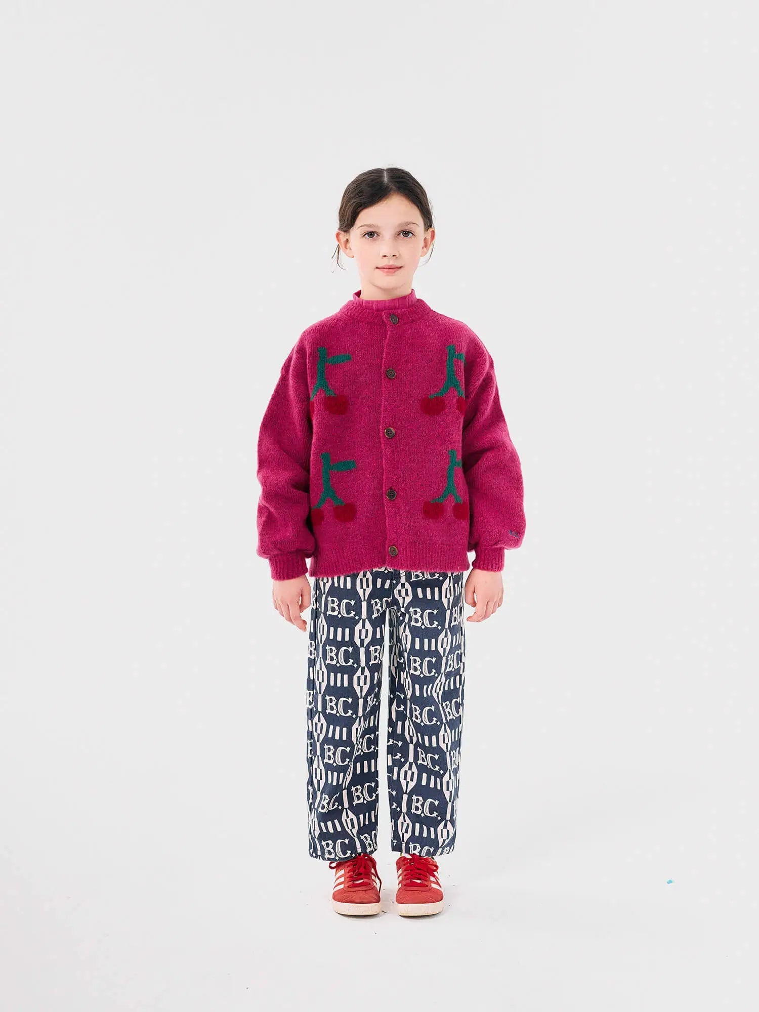 Bobo Cherry intarsia cardigan