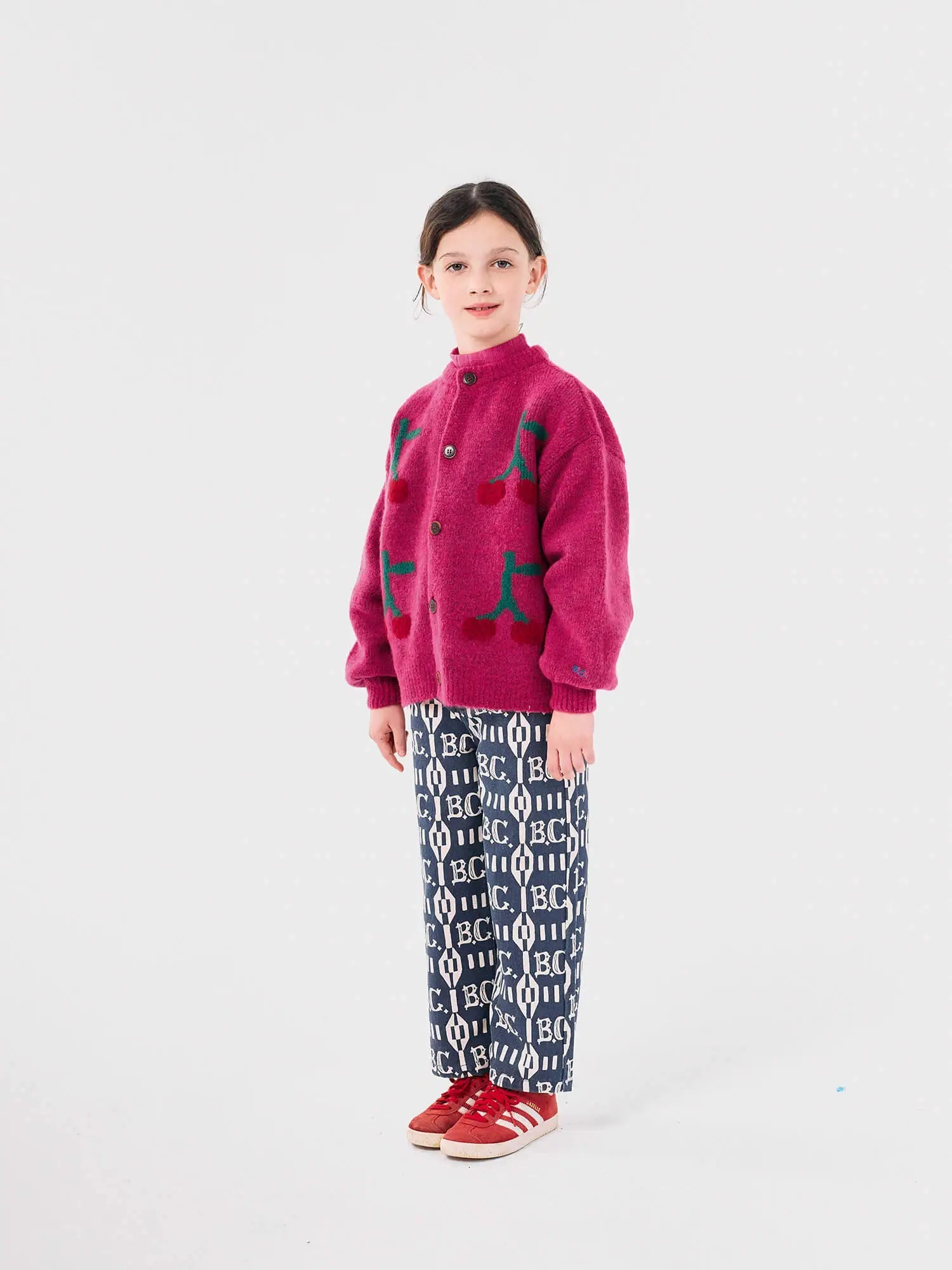 Bobo Cherry intarsia cardigan