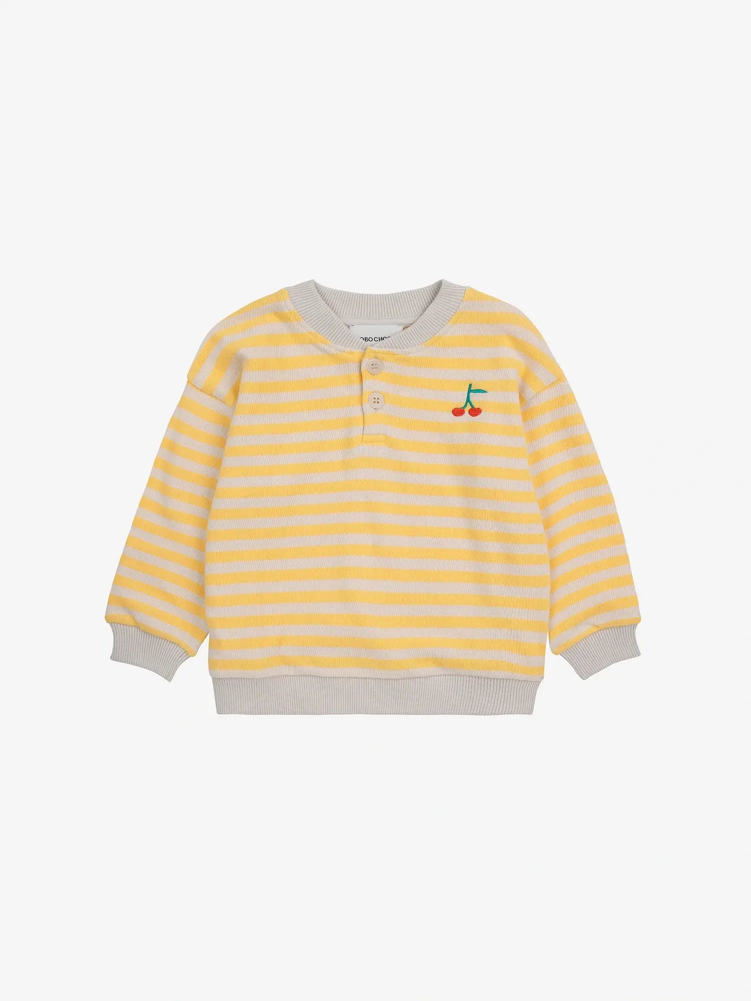 Baby Stripes buttoned sweatshirt