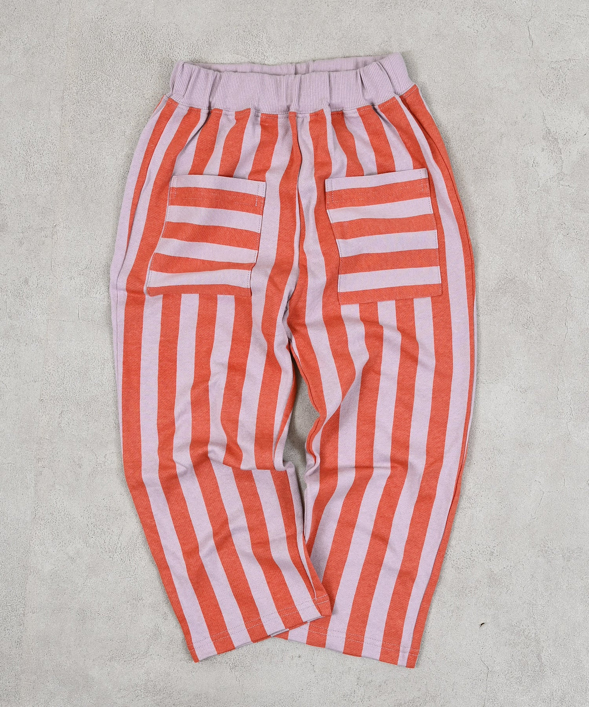 Markey's-Mini Fleece Stripe Long Pants Orange Stripe