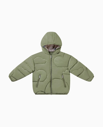 Recycled Nylon Hooded Jacket - Olive