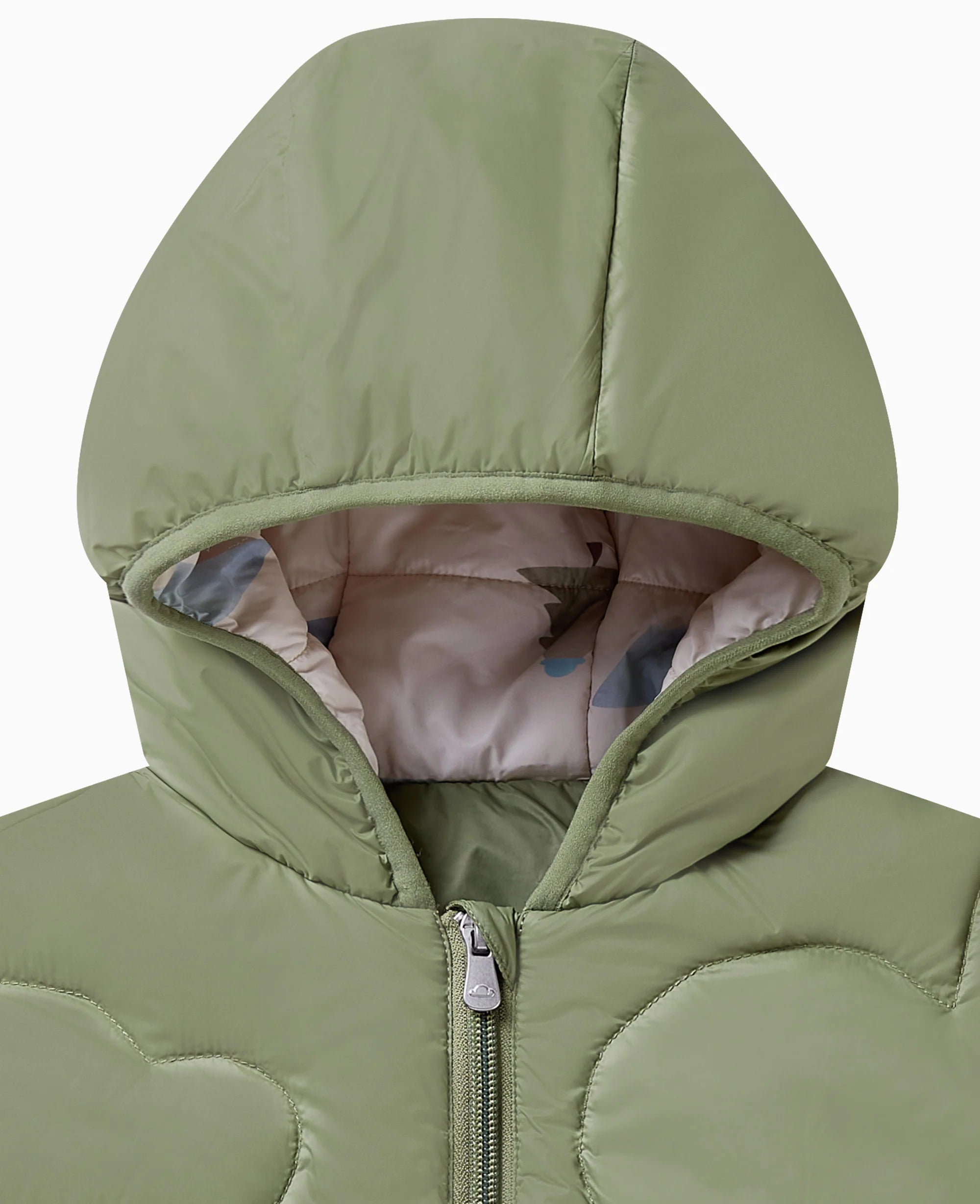 Recycled Nylon Hooded Jacket - Olive