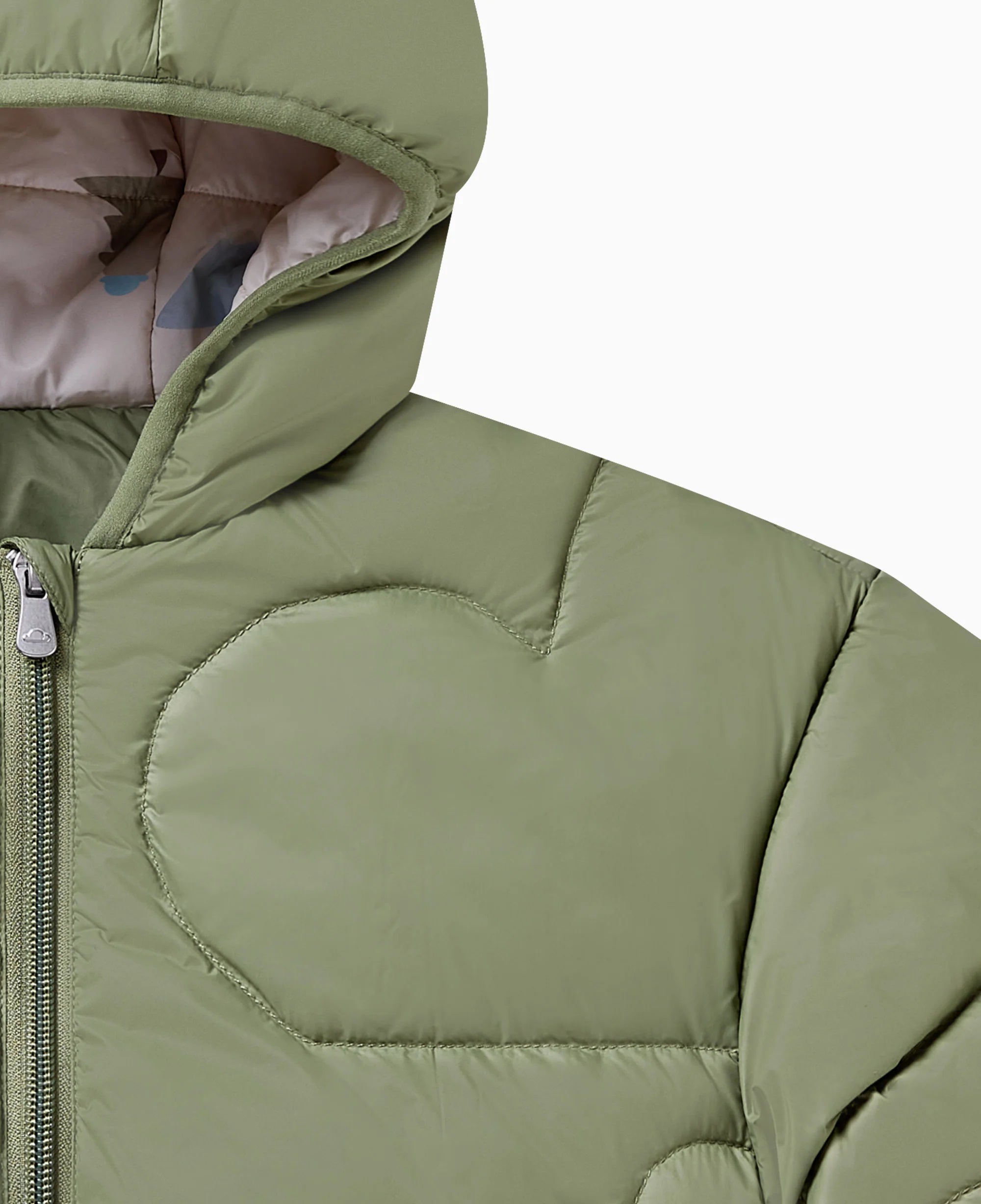 Recycled Nylon Hooded Jacket - Olive