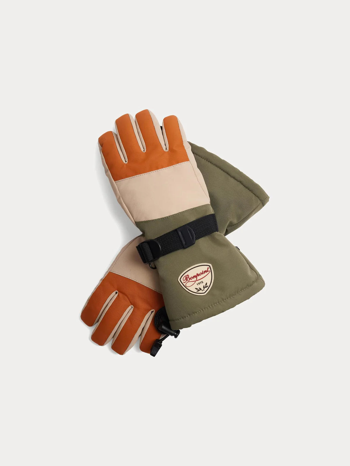 Didi dark brown ski gloves