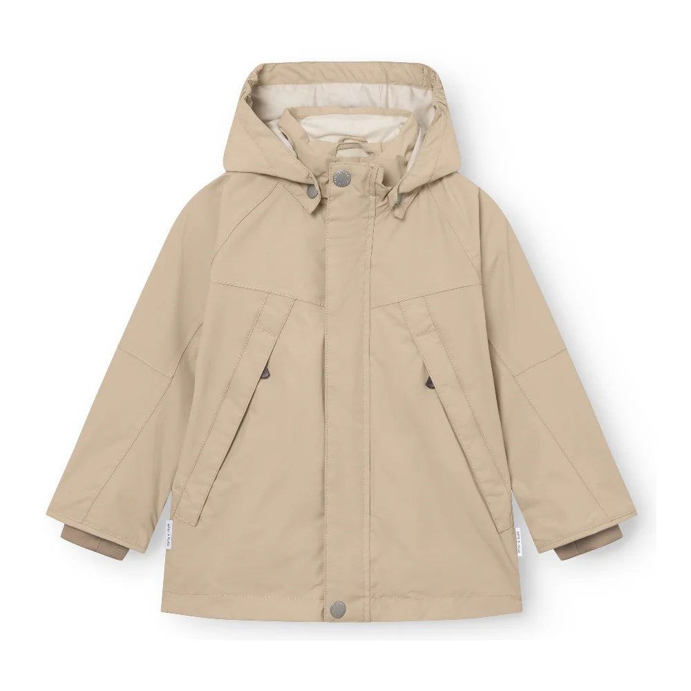 Mini A Ture-Khaki Print Logo Jacket