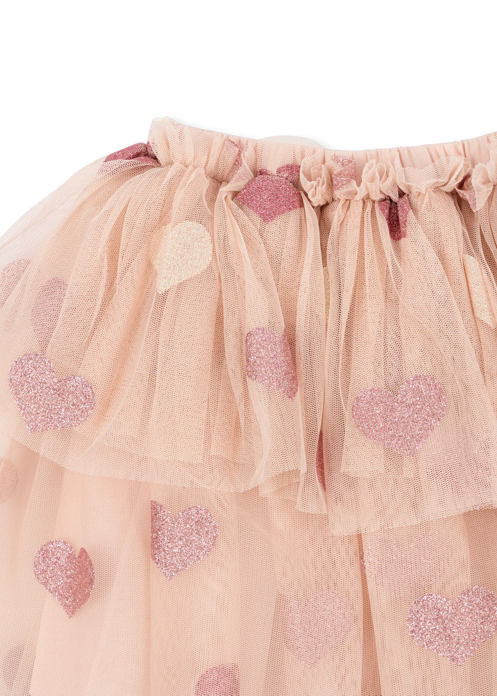 TULLIE SKIRT - HEART ROSE GLITTER