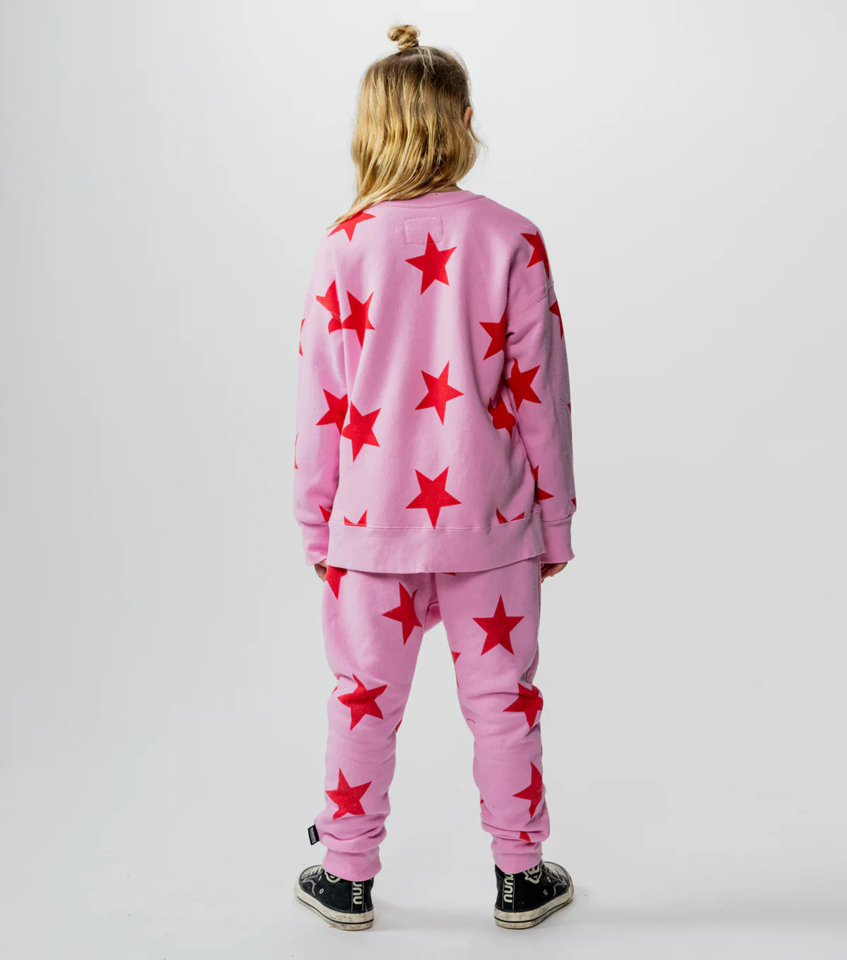 STAR BAGGY PANTS SUPER PINK