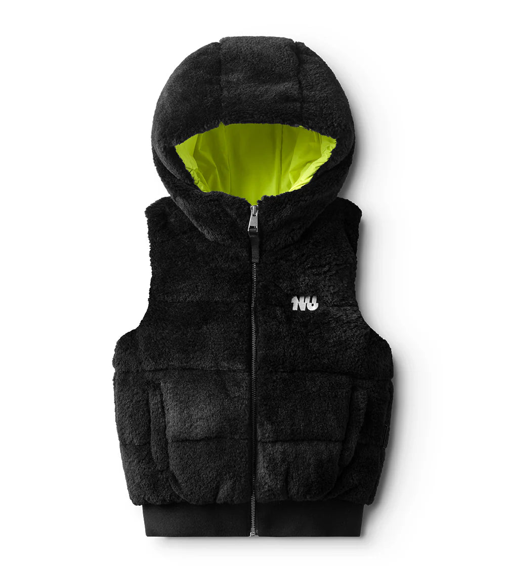 MEGA COZY DOWN VEST BLACK