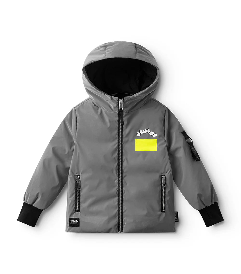 REFLECTIVE DOWN JACKET LUNAR GREY