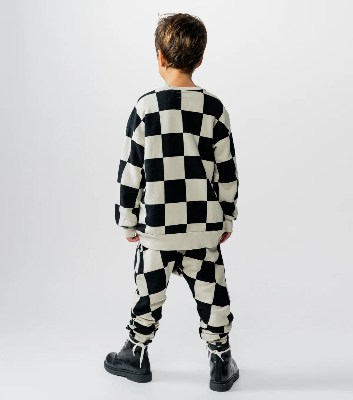 CHECKMATE SWEATSHIRT SMOKEY NATURAL