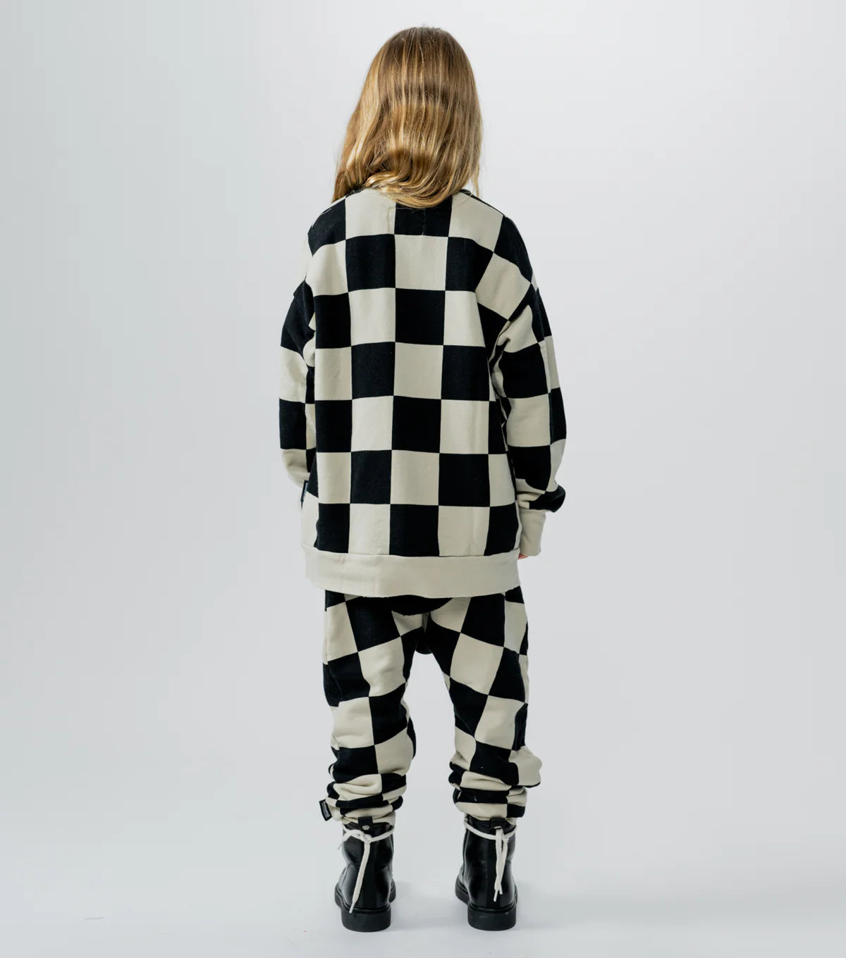 CHECKMATE SWEATSHIRT SMOKEY NATURAL