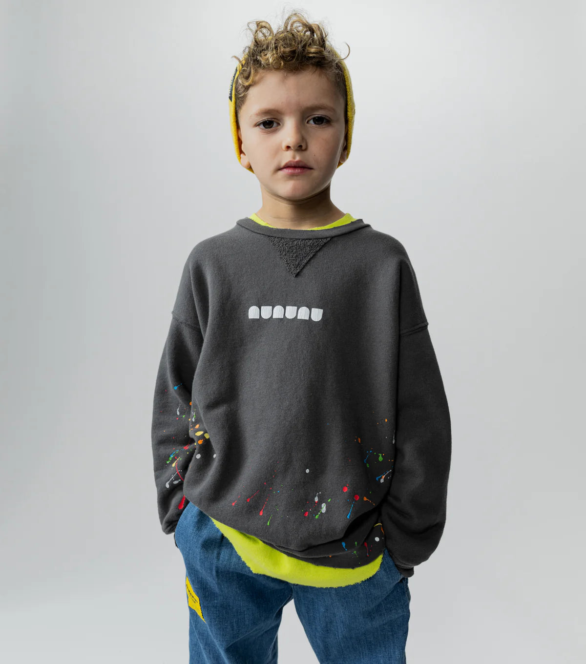 SPLASH OF COLOR SWEATSHIRT GRAPHITE