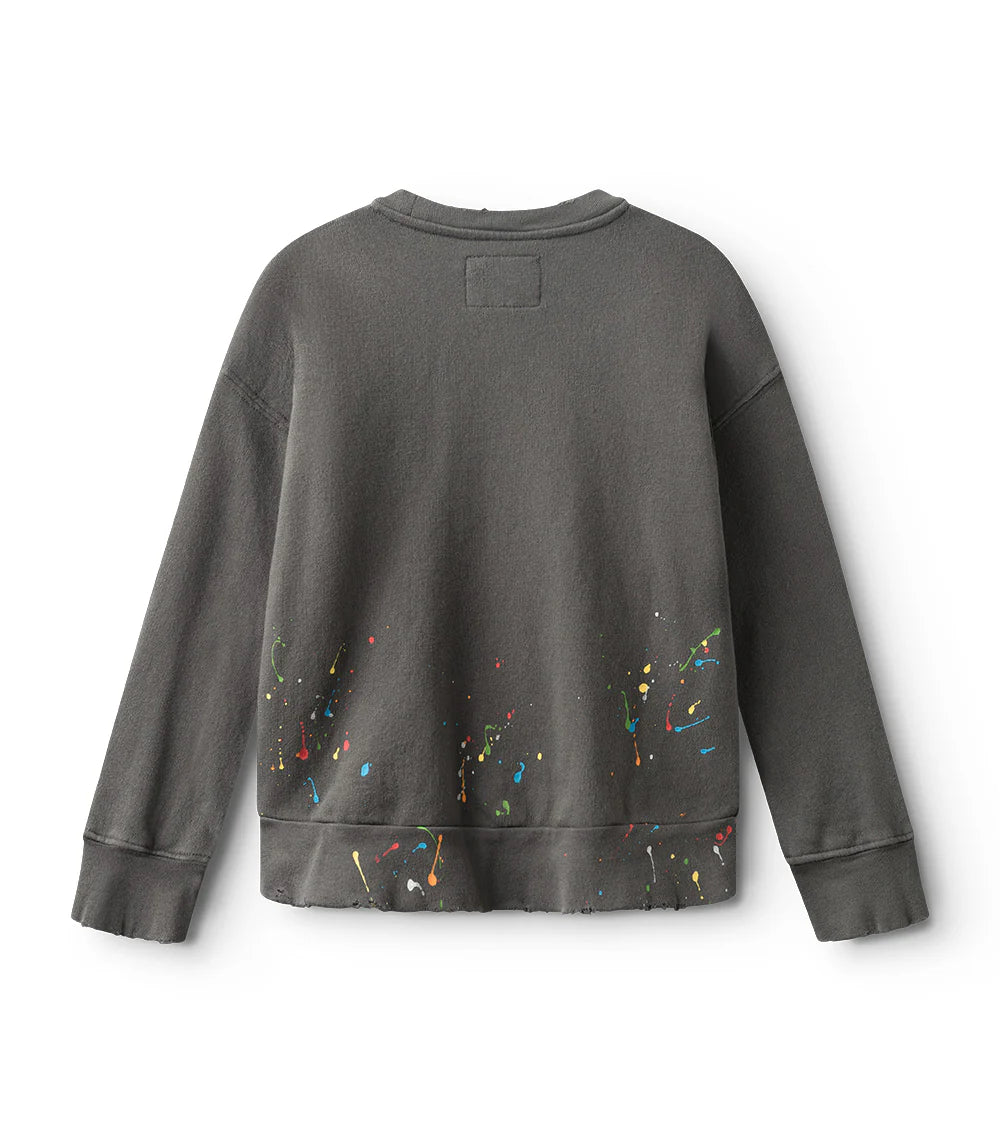 SPLASH OF COLOR SWEATSHIRT GRAPHITE