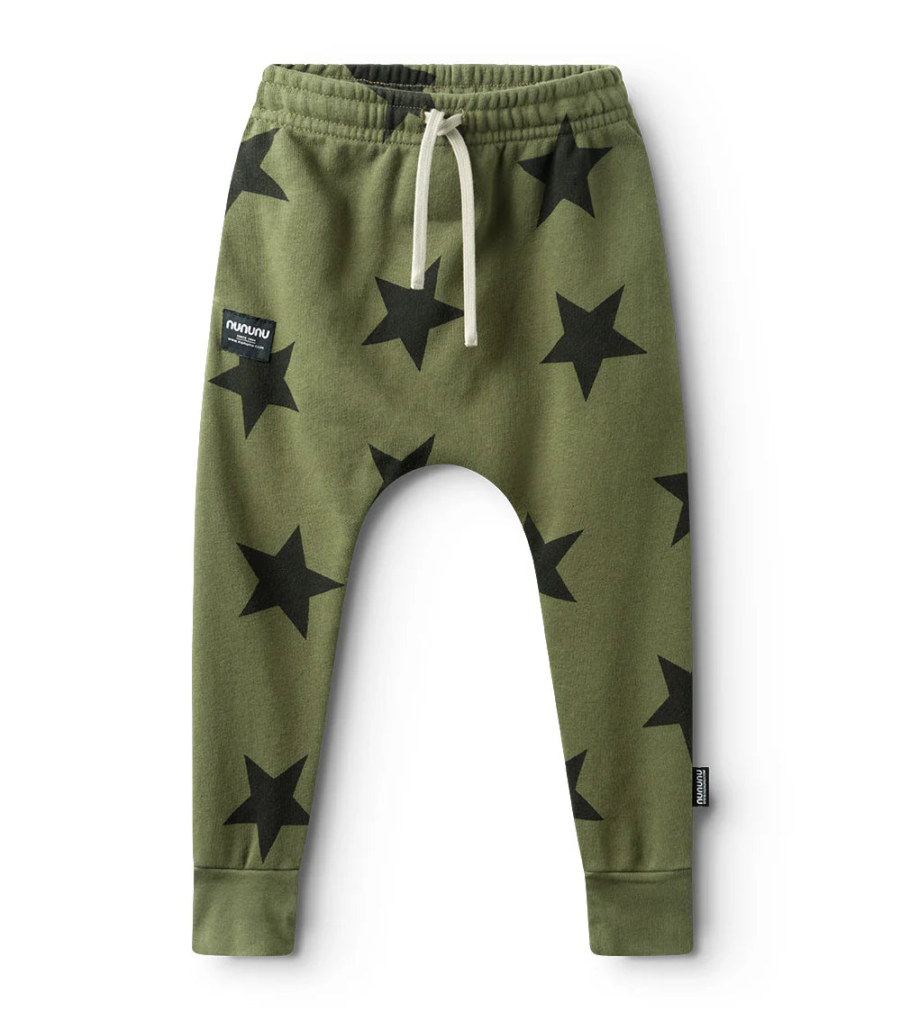 STAR BAGGY PANTS OLIVE