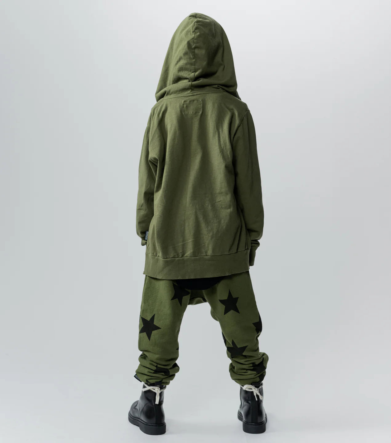 STAR BAGGY PANTS OLIVE